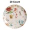 20 Count Elegant 8 Inch Earthtrends Aviv Design Disposable Paper Plates